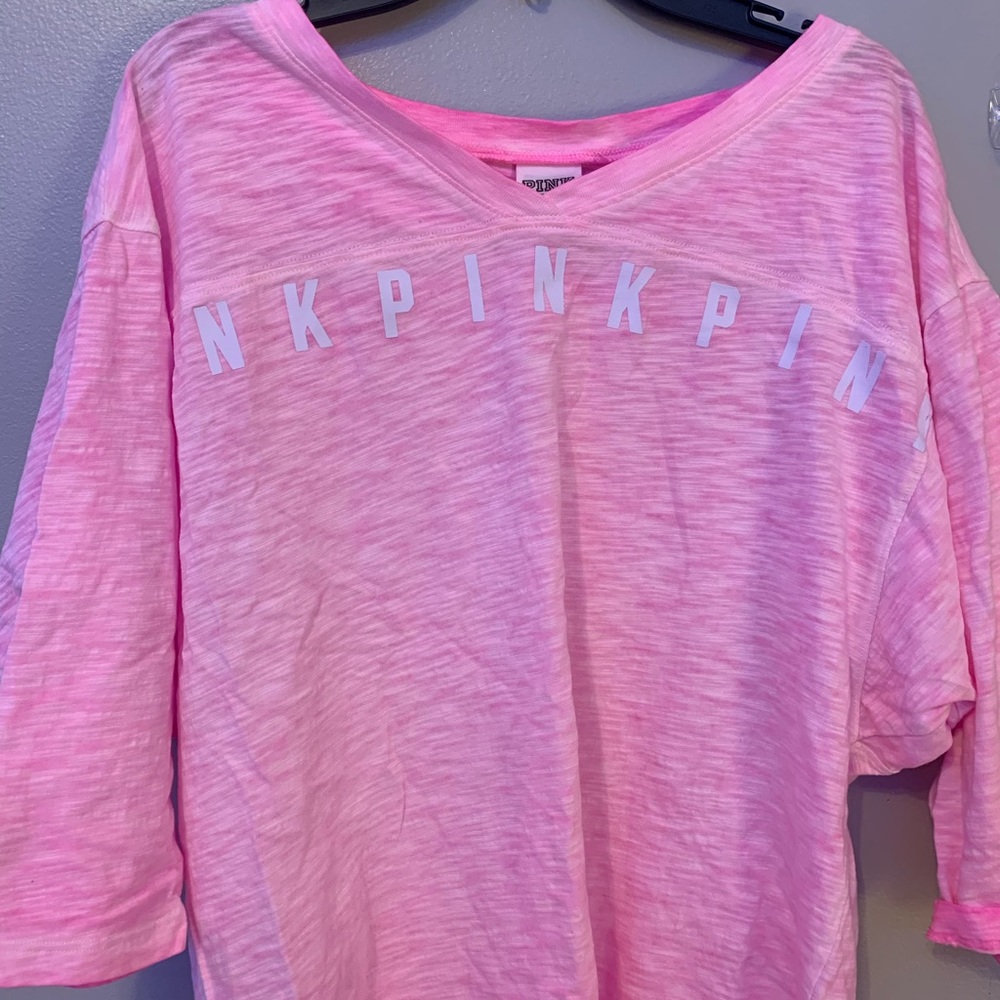 PINK Top with White Lettering!